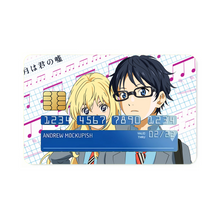 Load image into Gallery viewer, Anime Your Lie in April Credit Card Skins (4-in-1 Pack)