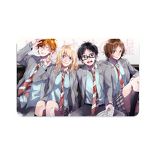 Load image into Gallery viewer, Anime Your Lie in April Credit Card Skins (4-in-1 Pack)