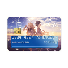 Load image into Gallery viewer, Anime Your Lie in April Credit Card Skins (4-in-1 Pack)