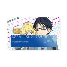 Load image into Gallery viewer, Anime Your Lie in April Credit Card Skins (4-in-1 Pack)