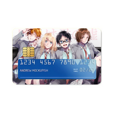 Load image into Gallery viewer, Anime Your Lie in April Credit Card Skins (4-in-1 Pack)