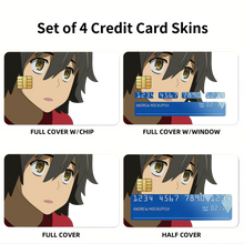 Load image into Gallery viewer, Anohana Credit Card Skins (4-in-1 Pack)