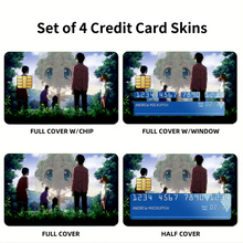 Load image into Gallery viewer, Anohana Credit Card Skins (4-in-1 Pack)