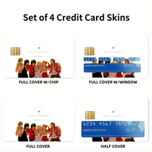 Load image into Gallery viewer, Anohana Meiko Honma, Jinta Yadomi, Naruko Anjou, Tetsudou Hisakawa, Chiriko Tsurumi Credit Card Skins (4-in-1 Pack)