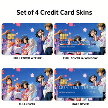 Load image into Gallery viewer, Anohana Meiko Honma, Jinta Yadomi, Naruko Anjou, Tetsudou Hisakawa, Chiriko Tsurumi Credit Card Skins (4-in-1 Pack)