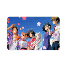 Load image into Gallery viewer, Anohana Meiko Honma, Jinta Yadomi, Naruko Anjou, Tetsudou Hisakawa, Chiriko Tsurumi Credit Card Skins (4-in-1 Pack)