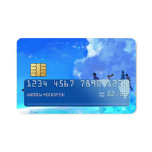 Load image into Gallery viewer, Anohana Meiko Honma, Jinta Yadomi, Naruko Anjou, Tetsudou Hisakawa, Chiriko Tsurumi Credit Card Skins (4-in-1 Pack)