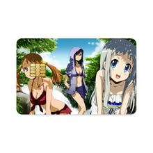 Load image into Gallery viewer, Anohana Meiko Honma, Naruko Anjou, Atsumu Matsuyuki Credit Card Skins (4-in-1 Pack)