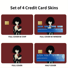 Load image into Gallery viewer, Another Mei Misaki Credit Card Skins (4-in-1 Pack)