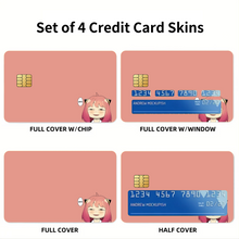 Load image into Gallery viewer, Anya Credit Card Skins (4-in-1 Pack)