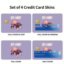 Load image into Gallery viewer, Anya Forger Credit Card Skins (4-in-1 Pack)