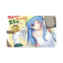 Load image into Gallery viewer, Aqua and Kazuma Credit Card Skins (4-in-1 Pack)