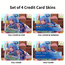 Load image into Gallery viewer, Aqua Credit Card Skins (4-in-1 Pack)