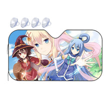 Load image into Gallery viewer, Aqua, Megumin and Darkness Car Sunshade