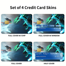 Load image into Gallery viewer, Ash-Greninja VS Mega Charizard X Credit Card Skins (4-in-1 Pack)