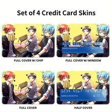 Load image into Gallery viewer, Assassination Classroom Credit Card Skins (4-in-1 Pack)