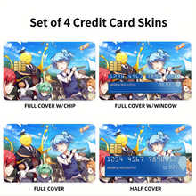 Load image into Gallery viewer, Assassination Classroom Credit Card Skins (4-in-1 Pack)
