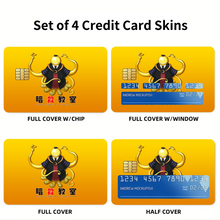 Load image into Gallery viewer, Assassination Classroom Credit Card Skins (4-in-1 Pack)
