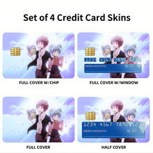 Load image into Gallery viewer, Assassination Classroom Karma Akabane, Nagisa Shiota Credit Card Skins (4-in-1 Pack)