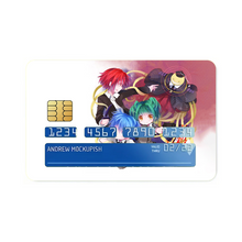 Load image into Gallery viewer, Assassination Classroom Koro-sensei, Karma Akabane, Nagisa Shiota, Kaede Kayano Credit Card Skins (4-in-1 Pack)