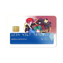 Load image into Gallery viewer, Assassination Classroom Koro-sensei, Karma Akabane, Nagisa Shiota, Kaede Kayano Credit Card Skins (4-in-1 Pack)