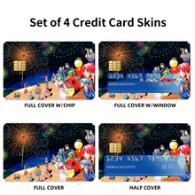 Load image into Gallery viewer, Assassination Classroom Koro-sensei, Karma Akabane, Nagisa Shiota, Kaede Kayano, Rio Nakamura Credit Card Skins (4-in-1 Pack)