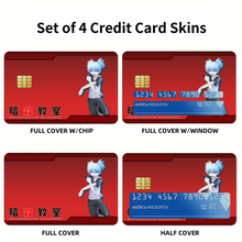 Load image into Gallery viewer, Assassination Classroom Nagisa Shiota Credit Card Skins (4-in-1 Pack)