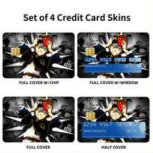 Load image into Gallery viewer, ASTA BLACK CLOVER Credit Card Skins (4-in-1 Pack)