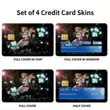 Load image into Gallery viewer, Asuna and Kirito Credit Card Skins (4-in-1 Pack)
