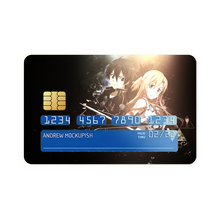 Load image into Gallery viewer, Asuna and Kirito (Sword Art Online) Credit Card Skins (4-in-1 Pack)