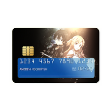 Load image into Gallery viewer, Asuna and Kirito (Sword Art Online) Credit Card Skins (4-in-1 Pack)