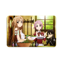 Load image into Gallery viewer, Asuna, Lisbeth and Kirito Credit Card Skins (4-in-1 Pack)
