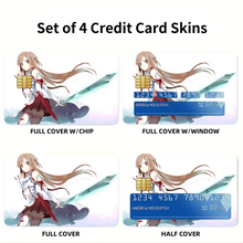Load image into Gallery viewer, Asuna Yuuki Credit Card Skins (4-in-1 Pack)