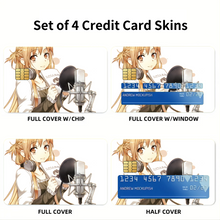 Load image into Gallery viewer, Asuna Yuuki Credit Card Skins (4-in-1 Pack)