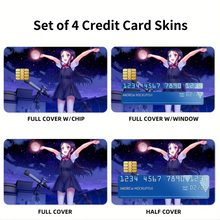 Load image into Gallery viewer, Ayumi Otosaka jumping Credit Card Skins (4-in-1 Pack)