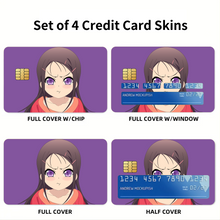 Load image into Gallery viewer, Ayumi Otosaka mad Credit Card Skins (4-in-1 Pack)