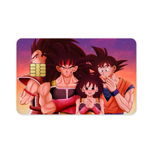 Load image into Gallery viewer, Bardock, Gine, Goku and Raditz Credit Card Skins (4-in-1 Pack)