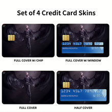 Load image into Gallery viewer, Black Angel Credit Card Skins (4-in-1 Pack)