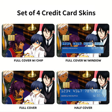 Load image into Gallery viewer, Black Butler Credit Card Skins (4-in-1 Pack)