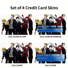 Load image into Gallery viewer, Black Butler Credit Card Skins (4-in-1 Pack)