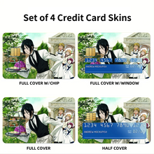 Load image into Gallery viewer, Black Butler Credit Card Skins (4-in-1 Pack)