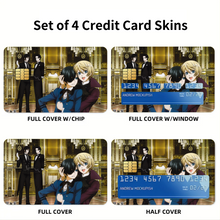 Load image into Gallery viewer, Black Butler Credit Card Skins (4-in-1 Pack)