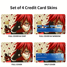 Load image into Gallery viewer, Black Butler Credit Card Skins (4-in-1 Pack)