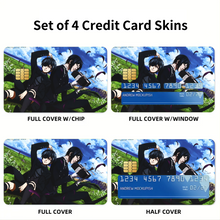 Load image into Gallery viewer, Black Butler Sebastian Michaelis, Ciel Phantomhive Credit Card Skins (4-in-1 Pack)