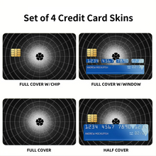 Load image into Gallery viewer, Black Clover : 5 Leaf Clover Demon Credit Card Skins (4-in-1 Pack)