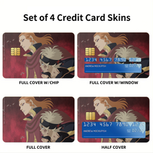 Load image into Gallery viewer, Black Clover Asta Credit Card Skins (4-in-1 Pack)