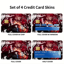 Load image into Gallery viewer, Black Clover Asta Credit Card Skins (4-in-1 Pack)
