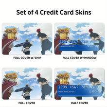 Load image into Gallery viewer, Black Clover Asta Credit Card Skins (4-in-1 Pack)
