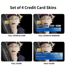 Load image into Gallery viewer, Black Clover Asta Credit Card Skins (4-in-1 Pack)