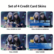 Load image into Gallery viewer, Black Clover Asta, Noelle Silva Credit Card Skins (4-in-1 Pack)